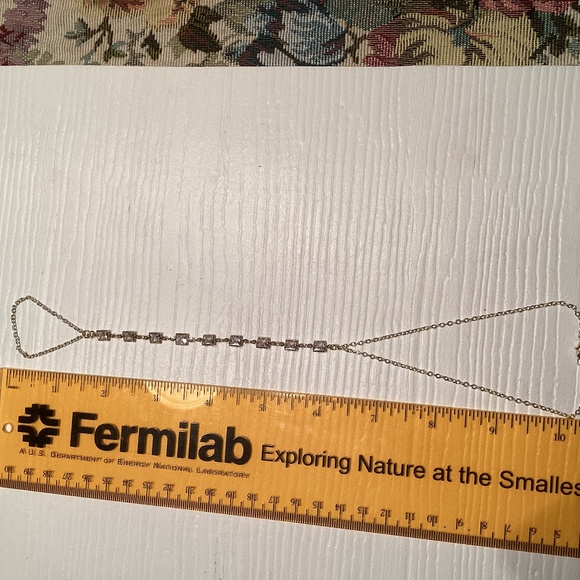 Gold Crystal Ankle Bracelet Toe Foot Chain Bling - Picture 7 of 7